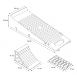 Campout Level Block with Wheel Stop 2-Pack Campout Level Block with Wheel Stop 2-Pack