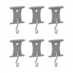 Campout Hanger with S-hook for Tent Rails 5 - 8 mm 6-pack Campout Hanger with S-hook for Tent Rails 5 - 8 mm 6-pack