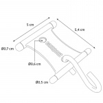 Campout Hanger with S-hook for Tent Rails 5 - 8 mm 6-pack Campout Hanger with S-hook for Tent Rails 5 - 8 mm 6-pack
