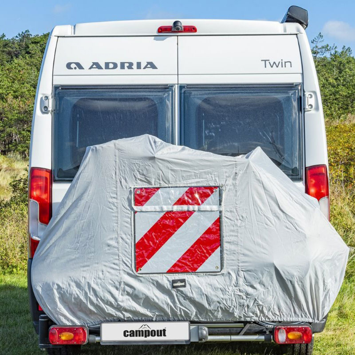 Campout Bicycle Cover XL For 2 Bicycles With Pocket For Warning Sign in the group Caravan & Motorhome / Chassis / Bicycle rack / Accessories at Campingvaruhuset i Norden AB (76681)