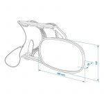 ProPlus Caravan Rearview Mirror Basic