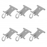 ProPlus Hanger with S-hook for Tent Rails 5/6mm and 7/8mm 6-pack ProPlus Hanger with S-hook for Tent Rails 5/6mm and 7/8mm 6-pack