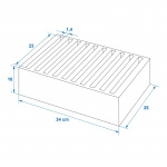 ProPlus Plate Rack in Soft Foam Plastic ProPlus Plate Rack in Soft Foam Plastic