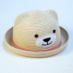 Straw hat with ears Straw hat with ears