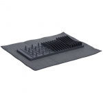 Dish rack with dish mat