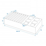 ProPlus Storage Rack Plates and Cups