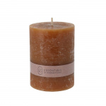 Block candle 6x8cm Mustard