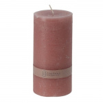 Block candle 7x14cm Rose