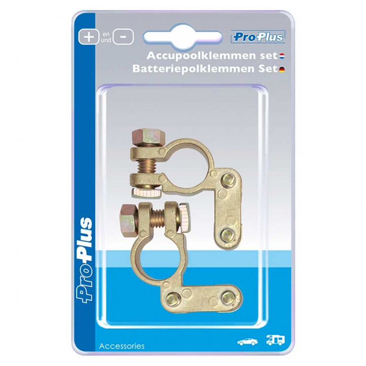 ProPlus Battery Cable Lugs 2pcs (1+ and 1-) in the group Caravan & Motorhome / Electronics / Batteries & Converters / Battery charger at Campmarket (77129)