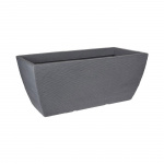 Planter box Ribbed 79x39cm Grey Planter box Ribbed 79x39cm Grey