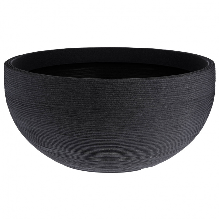 Pot Ribbed Low Height 27cm Anthracite Pot Ribbed Height 27cm Diameter 59cm Anthracite in the group Home & Interior / Decoration & Comfort at Campmarket (77261)