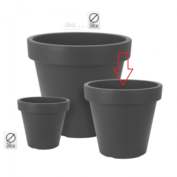 Pot Medium 40cm Anthracite in the group Home & Interior / Decoration & Comfort at Campmarket (77313)