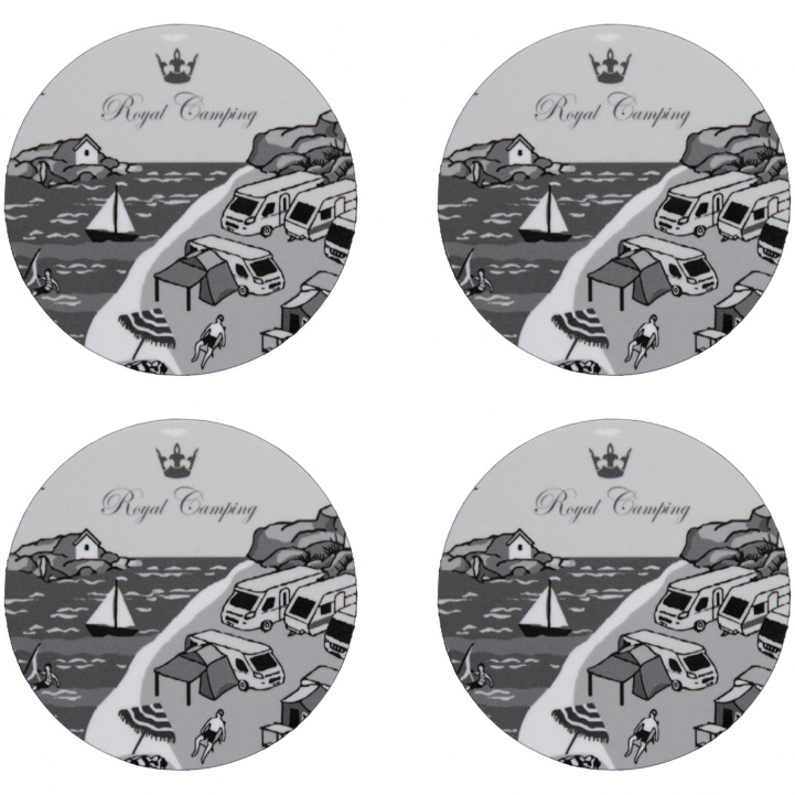 Royal Camping Glass Coasters Smögen 4-pack in the group Household & Kitchen / Serving at Campingvaruhuset i Norden AB (77597)