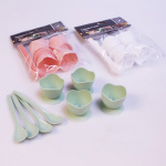 Egg cup with spoon 4-pack
