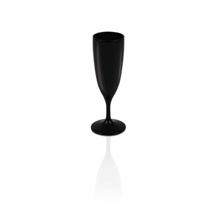 Cleo Retro Champagne Glass 2-pack Black in the group Household & Kitchen / Glass & Mugs / Champagne glass at Campingvaruhuset i Norden AB (77708)