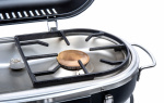 Saucepan rack for trolley gas grill