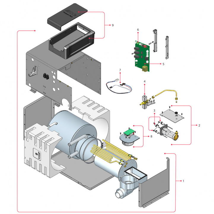Spare Parts Alde Compact 3020 in the group Caravan & Motorhome / Heat, Cold & Ventilation / Alde / Alde Heater / Spare parts Compact 3020 at Campingvaruhuset i Norden AB (77811)
