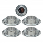 Egg cup set Stainless Steel 4-pack Egg cup set Stainless Steel 4-pack