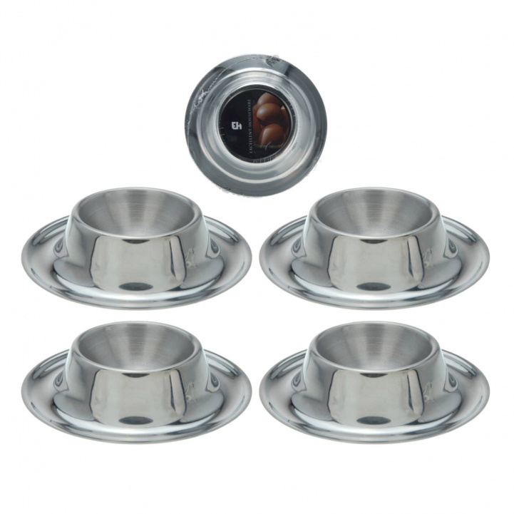 Egg cup set Stainless Steel 4-pack in the group Household & Kitchen / Serving / Other at Campingvaruhuset i Norden AB (77921)
