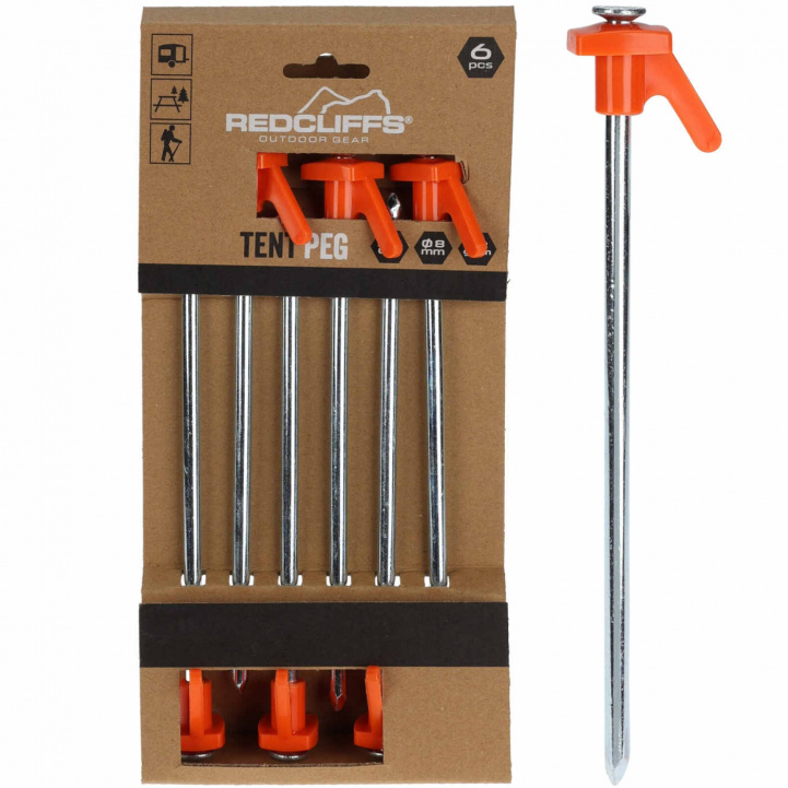 Tent pegs Steel 6-pack in the group Awning & Canopies / Accessories-Parts / Awning accessories at Campingvaruhuset i Norden AB (77971)