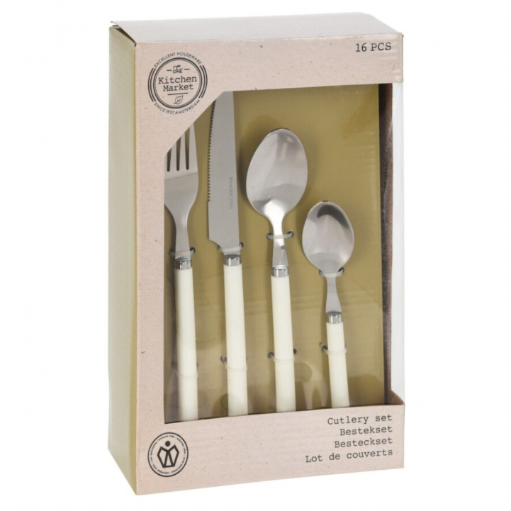 Cutlery set 16 pieces White in the group Household & Kitchen / Serving / Cutlery at Campingvaruhuset i Norden AB (77989)