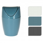 Trash can with flip lid 1.5L Trash can with flip lid 1.5L