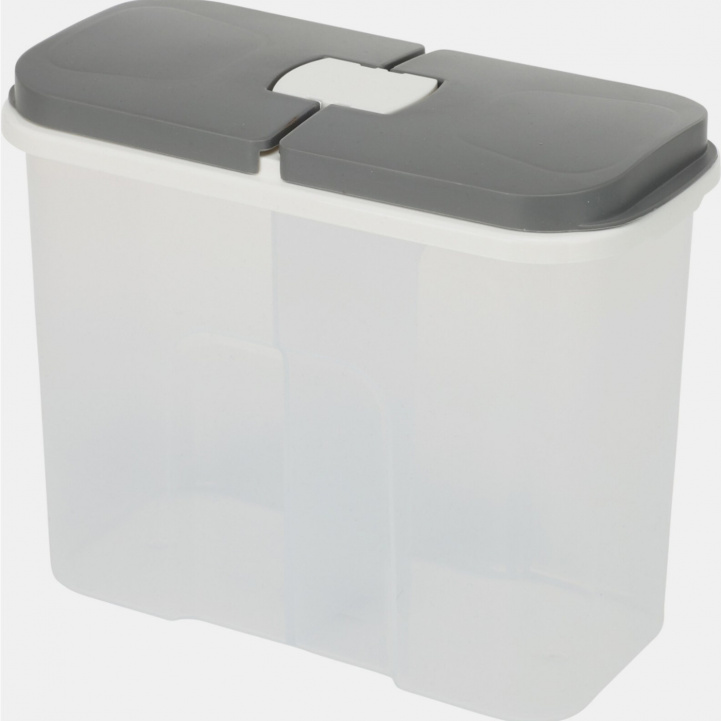 Storage jar 2-compartment 2.1L in the group Household & Kitchen / Kitchen accessories / Food & Pantry Storage at Campingvaruhuset i Norden AB (78117)