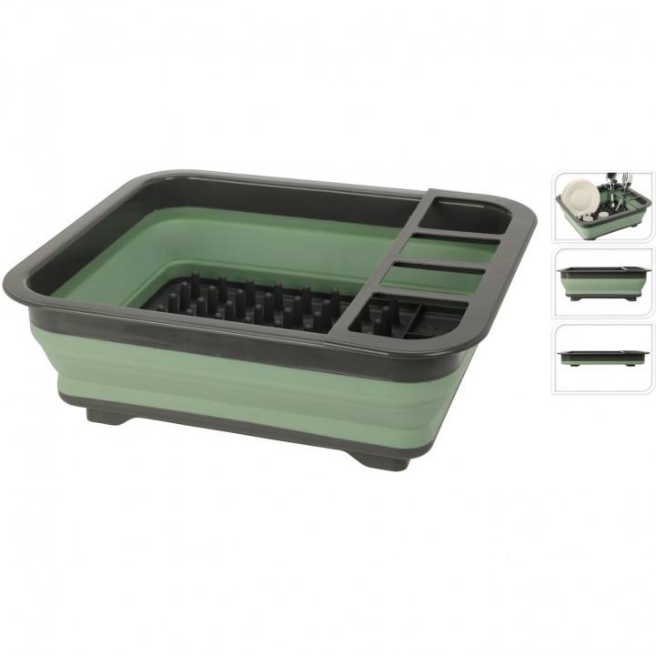 Dish rack collapsible in the group Household & Kitchen / Laundry, Cleaning & Dishes / Dish rack at Campingvaruhuset i Norden AB (78190)