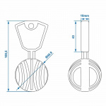 ProPlus Theft Protection Ball for Ball Coupling ProPlus Theft Protection Ball for Ball Coupling