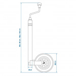 ProPlus Support Wheel 48 mm With Scale