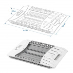 ProPlus Folding Plastic Disk Rack ProPlus Folding Plastic Disk Rack