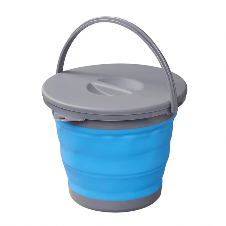 ProPlus Collapsible Bucket With Lid 5L in the group Household & Kitchen / Laundry, Cleaning & Dishes / Dish basins at Campingvaruhuset i Norden AB (78381)