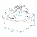 ProPlus Disk Basin 13 l ProPlus Disk Basin 13 l