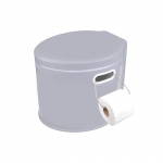ProPlus Camping Toilet Grey ProPlus Camping Toilet Grey