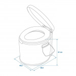 ProPlus Camping Toilet Grey ProPlus Camping Toilet Grey