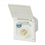 ProPlus Electric Inlet CEE Square White ProPlus Electric Inlet CEE Square White