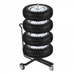 ProPlus Tire Rack Movable With Handle For 4 Tires ProPlus Tire Rack Movable With Handle For 4 Tires