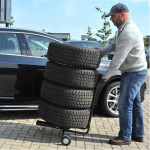 ProPlus Tire Rack Movable With Handle For 4 Tires ProPlus Tire Rack Movable With Handle For 4 Tires