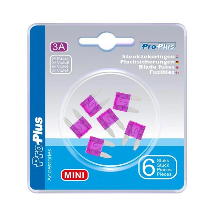ProPlus Flat Pin Fuses Mini in the group Caravan & Motorhome / Electronics / Electric Other at Campmarket (78413)