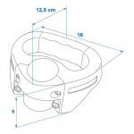 ProPlus Drag Handle for Support Wheel 48 mm ProPlus Drag Handle for Support Wheel 48 mm