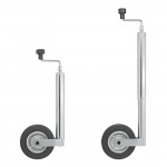 ProPlus Support Wheel 48mm Metal Rim With Solid Rubber Tire 200x50 mm