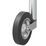 ProPlus Support Wheel 48mm Metal Rim With Solid Rubber Tire 200x50 mm