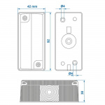 ProPlus Width Marking Light 92x42 mm Red/White ProPlus Width Marking Light 92x42 mm Red/White