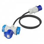 ProPlus Connection Cable 150 cm CEE to 2x230V + 1xCEE Socket