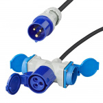 ProPlus Connection Cable 150 cm CEE to 2x230V + 1xCEE Socket