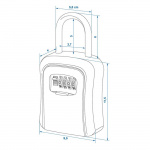 ProPlus Padlock with Code Metal Shackle ProPlus Padlock with Code Metal Shackle