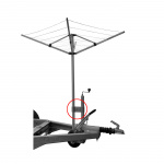 ProPlus Support Wheel Clamp for Clothesline ProPlus Support Wheel Clamp for Clothesline