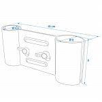 ProPlus Support Wheel Clamp for Clothesline ProPlus Support Wheel Clamp for Clothesline