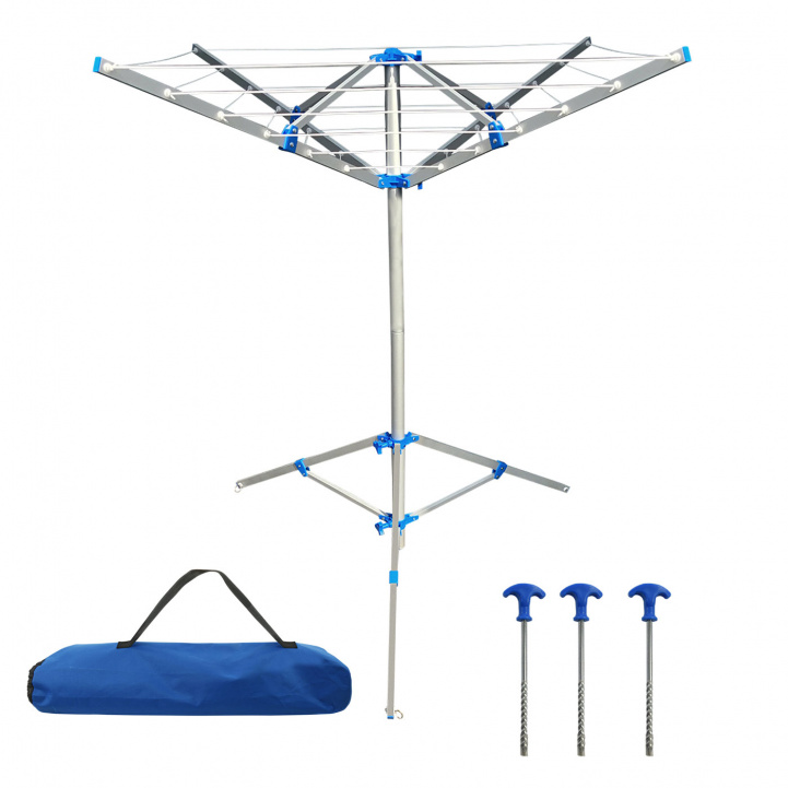 ProPlus Clothesline with Base in the group Household & Kitchen / Laundry, Cleaning & Dishes / Drying racks at Campmarket (78540)