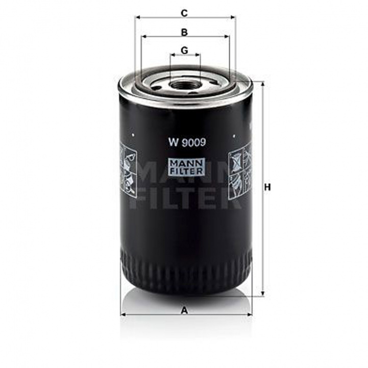 Oil filter W9009 Fiat Ducato in the group Caravan & Motorhome / Body / Oils & accessories at Campmarket (78626)